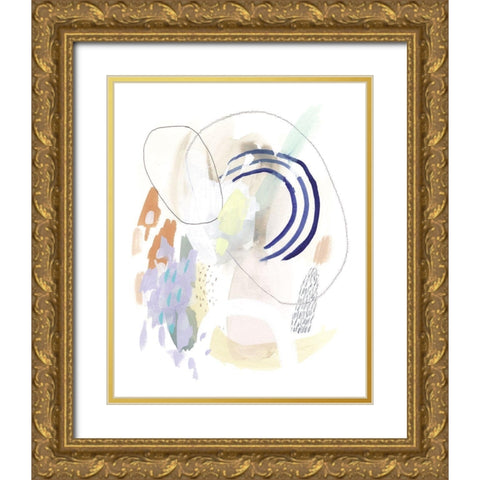 Double Dutch II Gold Ornate Wood Framed Art Print with Double Matting by Borges, Victoria