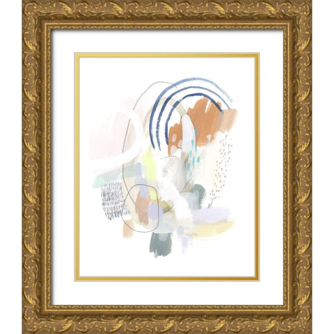 Double Dutch III Gold Ornate Wood Framed Art Print with Double Matting by Borges, Victoria