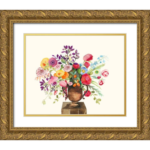 Sunny Disposition II Gold Ornate Wood Framed Art Print with Double Matting by Ludwig, Alicia
