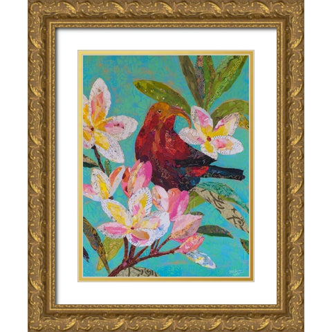 Hawaiian Bird II Gold Ornate Wood Framed Art Print with Double Matting by St. Hilaire, Elizabeth