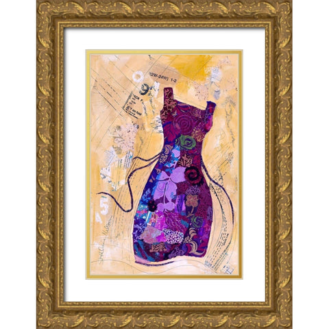 Dress Whimsy IV Gold Ornate Wood Framed Art Print with Double Matting by St. Hilaire, Elizabeth