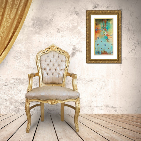 Aspirational I Gold Ornate Wood Framed Art Print with Double Matting by Robinson, Heather