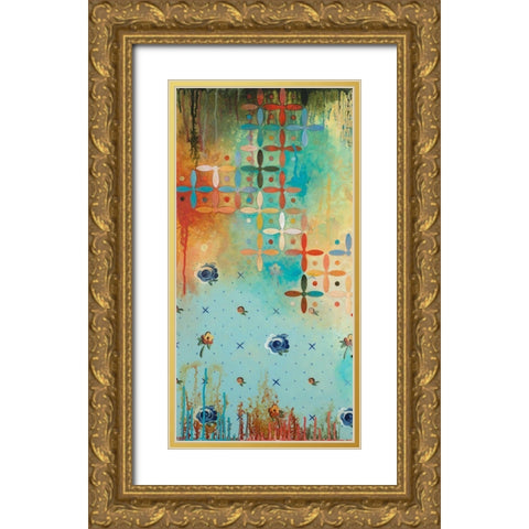 Aspirational I Gold Ornate Wood Framed Art Print with Double Matting by Robinson, Heather