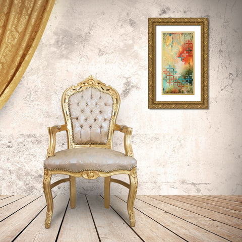 Aspirational II Gold Ornate Wood Framed Art Print with Double Matting by Robinson, Heather