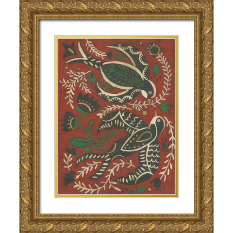 Flight Bound II Gold Ornate Wood Framed Art Print with Double Matting by Zarris, Chariklia