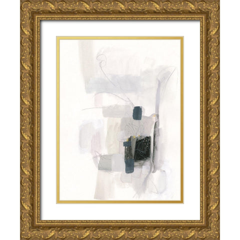 Spree I Gold Ornate Wood Framed Art Print with Double Matting by Borges, Victoria