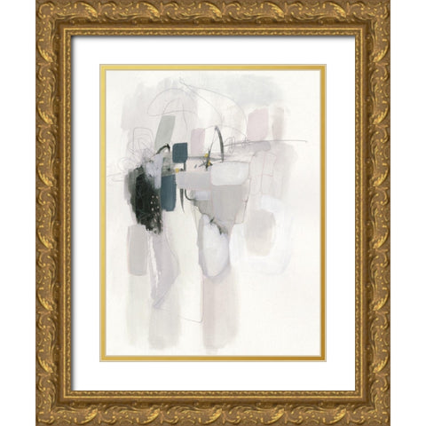 Spree IV Gold Ornate Wood Framed Art Print with Double Matting by Borges, Victoria