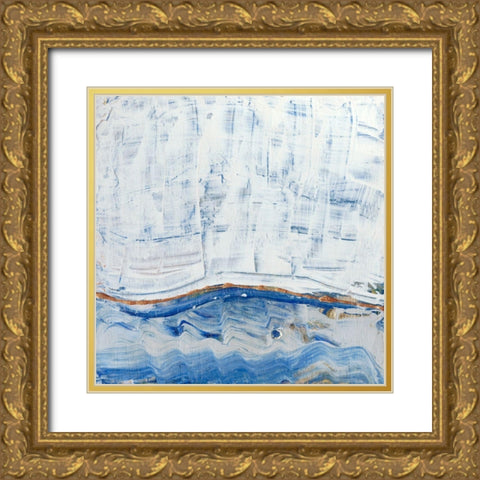 Blue Highlands III Gold Ornate Wood Framed Art Print with Double Matting by Ludwig, Alicia