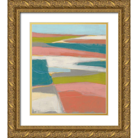Sun Valley I Gold Ornate Wood Framed Art Print with Double Matting by Vess, June Erica