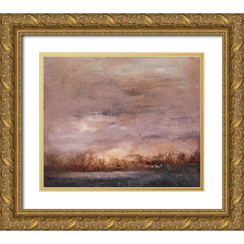 Horizon at Nightfall II Gold Ornate Wood Framed Art Print with Double Matting by Gordon, Sharon