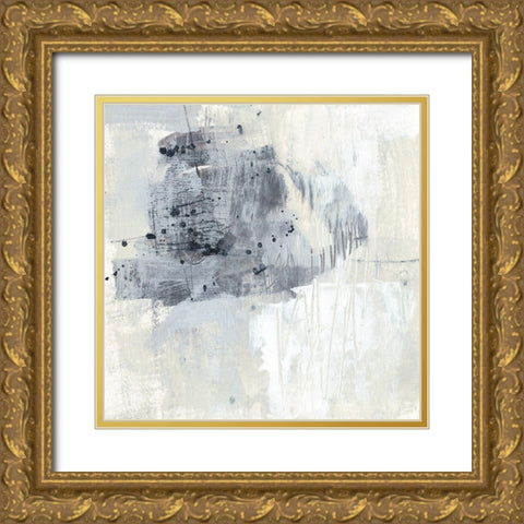 A Drop of Paynes I Gold Ornate Wood Framed Art Print with Double Matting by Goldberger, Jennifer