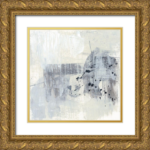 A Drop of Paynes II Gold Ornate Wood Framed Art Print with Double Matting by Goldberger, Jennifer