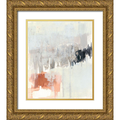 Sienna and Paynes I Gold Ornate Wood Framed Art Print with Double Matting by Goldberger, Jennifer