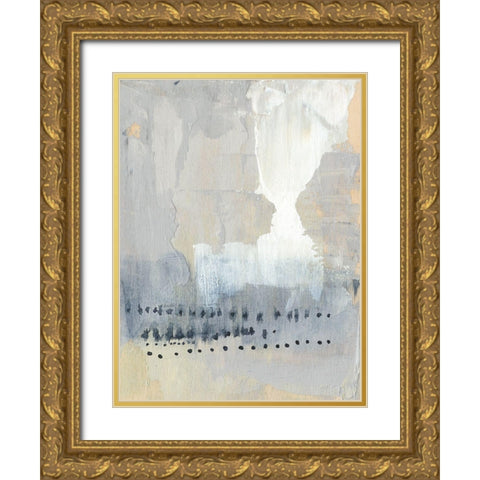 Sentry Dots I Gold Ornate Wood Framed Art Print with Double Matting by Goldberger, Jennifer