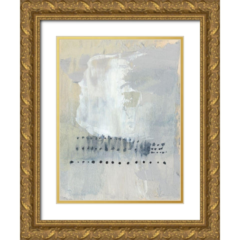 Sentry Dots II Gold Ornate Wood Framed Art Print with Double Matting by Goldberger, Jennifer