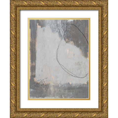 Sentry Dots VI Gold Ornate Wood Framed Art Print with Double Matting by Goldberger, Jennifer