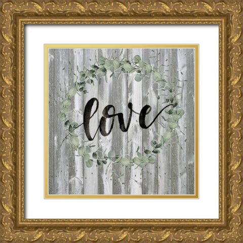 Farmhouse Inspiration I Gold Ornate Wood Framed Art Print with Double Matting by Parker, Jennifer Paxton
