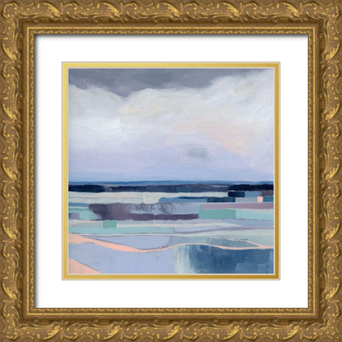 Lavender Gale I Gold Ornate Wood Framed Art Print with Double Matting by Popp, Grace