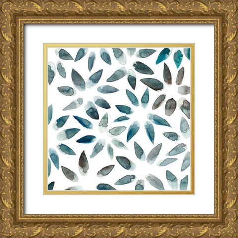 Freshwater Tide VI Gold Ornate Wood Framed Art Print with Double Matting by Zarris, Chariklia