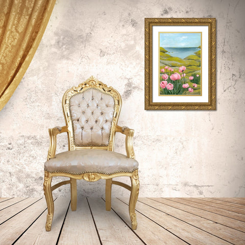 Cliffside II Gold Ornate Wood Framed Art Print with Double Matting by Popp, Grace
