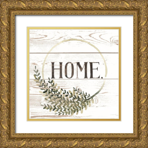 Family Farmhouse I Gold Ornate Wood Framed Art Print with Double Matting by Popp, Grace