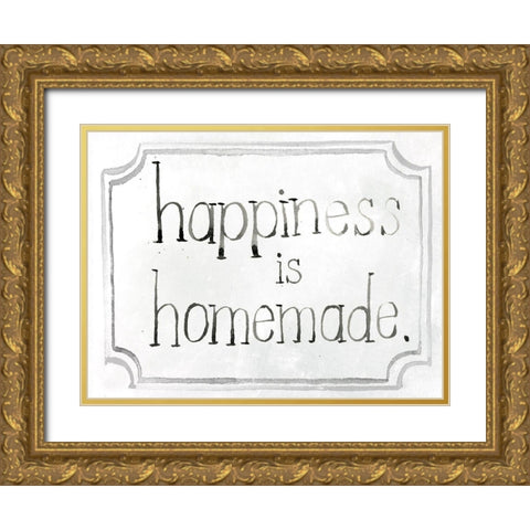 Homemade Happy I Gold Ornate Wood Framed Art Print with Double Matting by Parker, Jennifer Paxton