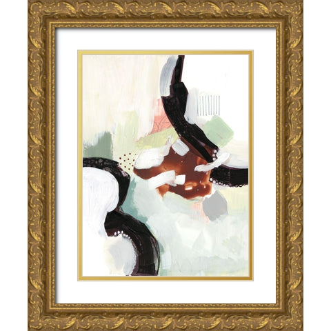 Synchronal III Gold Ornate Wood Framed Art Print with Double Matting by Borges, Victoria