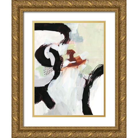 Synchronal V Gold Ornate Wood Framed Art Print with Double Matting by Borges, Victoria