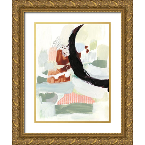 Synchronal VI Gold Ornate Wood Framed Art Print with Double Matting by Borges, Victoria