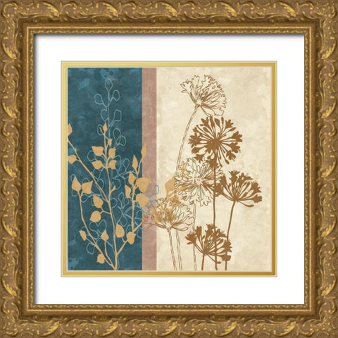Dandelion Family I Gold Ornate Wood Framed Art Print with Double Matting by Saunders, Alonzo