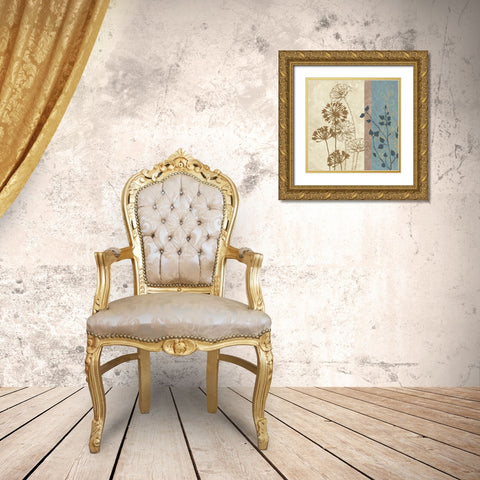 Dandelion Family II Gold Ornate Wood Framed Art Print with Double Matting by Saunders, Alonzo