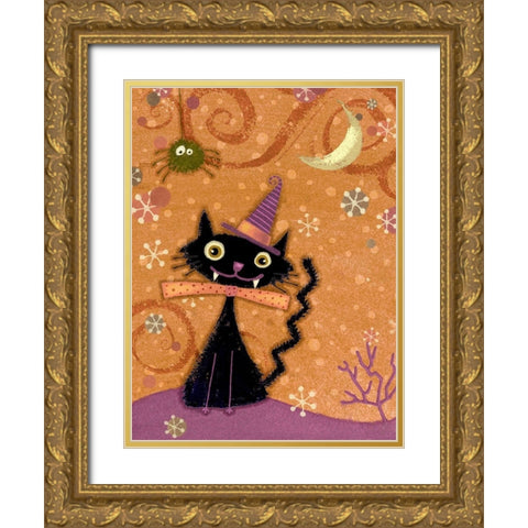 EEK I Gold Ornate Wood Framed Art Print with Double Matting by Eisner, Viv