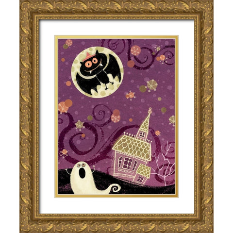 EEK II Gold Ornate Wood Framed Art Print with Double Matting by Eisner, Viv