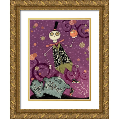 EEK V Gold Ornate Wood Framed Art Print with Double Matting by Eisner, Viv