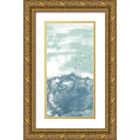 Sea Spray Horizon I Gold Ornate Wood Framed Art Print with Double Matting by Vess, June Erica