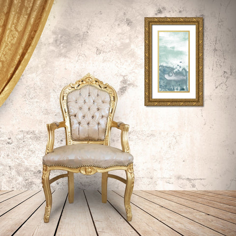 Sea Spray Horizon II Gold Ornate Wood Framed Art Print with Double Matting by Vess, June Erica