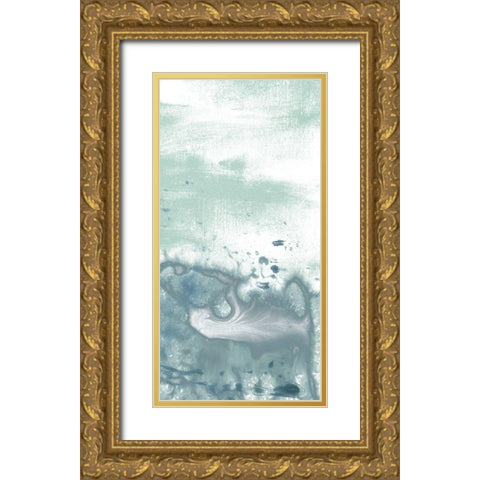 Sea Spray Horizon II Gold Ornate Wood Framed Art Print with Double Matting by Vess, June Erica
