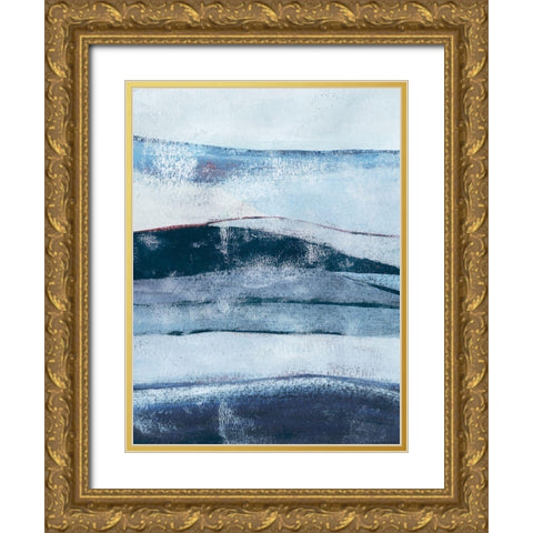 Opalite Pasture I Gold Ornate Wood Framed Art Print with Double Matting by Popp, Grace