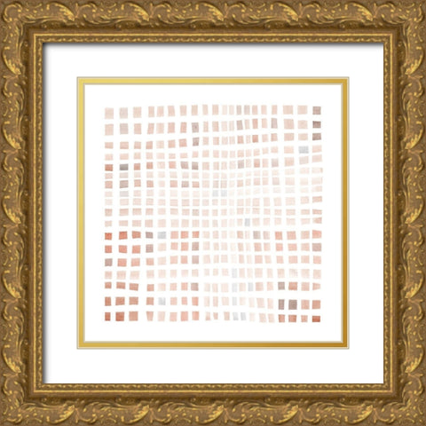 Woven III Gold Ornate Wood Framed Art Print with Double Matting by Scarvey, Emma