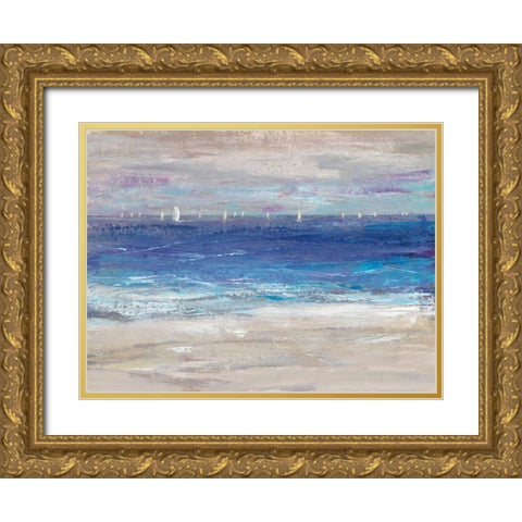 Distant Regatta I Gold Ornate Wood Framed Art Print with Double Matting by OToole, Tim