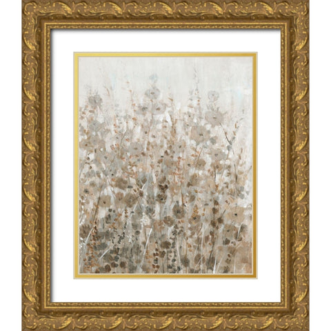 Early Fall Flowers II Gold Ornate Wood Framed Art Print with Double Matting by OToole, Tim