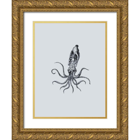 Marine Life II Gold Ornate Wood Framed Art Print with Double Matting by Wang, Melissa