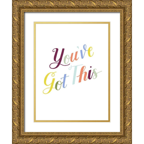 Be Yourself II Gold Ornate Wood Framed Art Print with Double Matting by Popp, Grace
