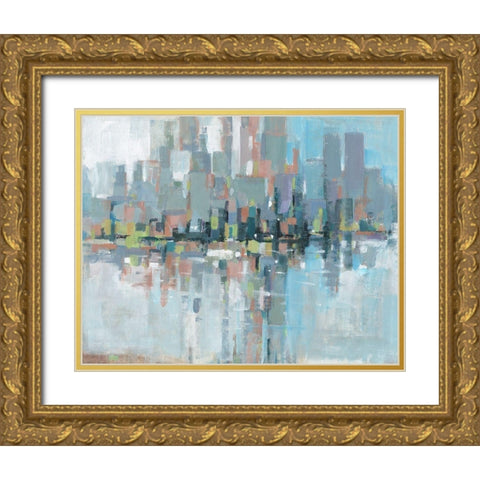 Metro I Gold Ornate Wood Framed Art Print with Double Matting by OToole, Tim