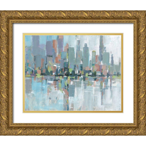 Metro II Gold Ornate Wood Framed Art Print with Double Matting by OToole, Tim