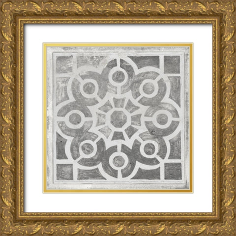 Antique Garden Gate III Gold Ornate Wood Framed Art Print with Double Matting by Wang, Melissa