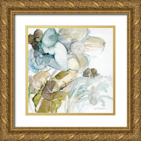 Seaglass Garden III Gold Ornate Wood Framed Art Print with Double Matting by Franklin, Elizabeth