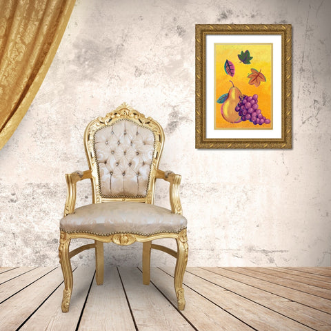 Graphic Cornucopia II Gold Ornate Wood Framed Art Print with Double Matting by Eisner, Viv