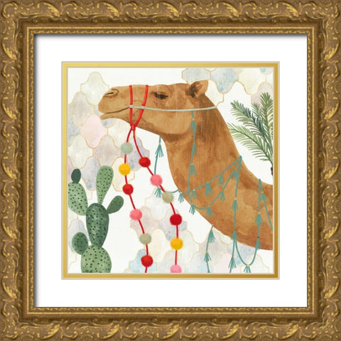 Meet me in Marrakech IV Gold Ornate Wood Framed Art Print with Double Matting by Borges, Victoria