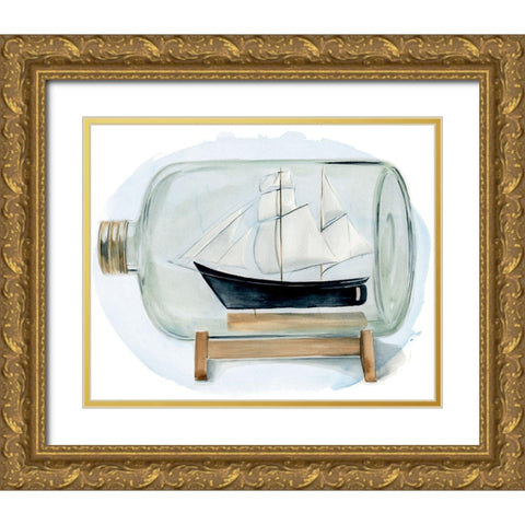 Sail the Seas II Gold Ornate Wood Framed Art Print with Double Matting by Parker, Jennifer Paxton
